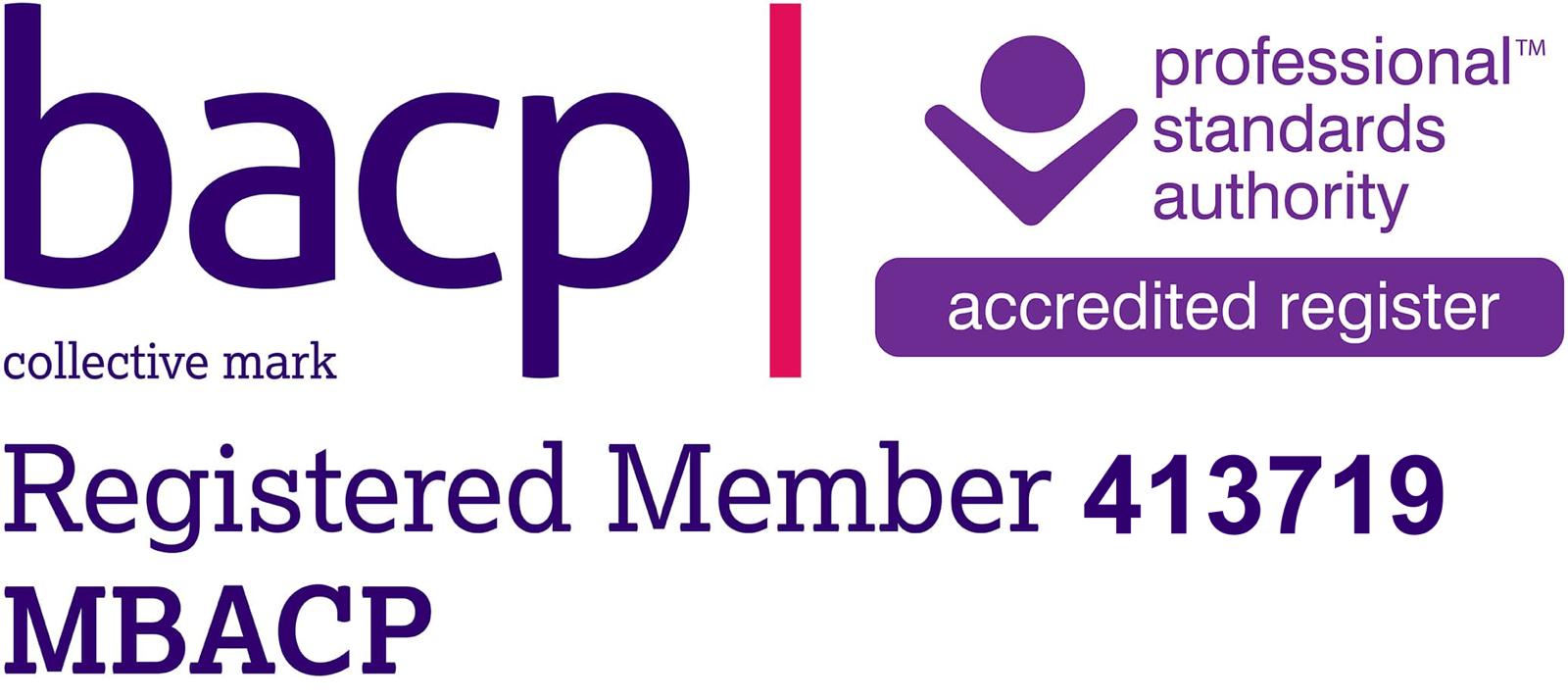 BACP Registered Member 413719 MBACP